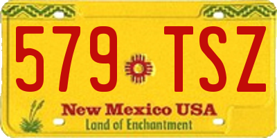 NM license plate 579TSZ