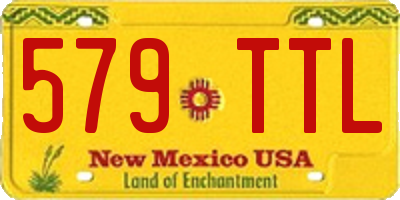 NM license plate 579TTL