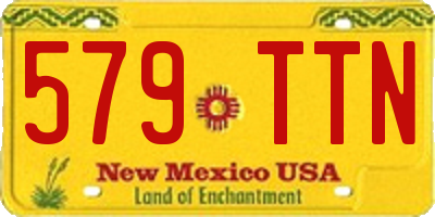 NM license plate 579TTN