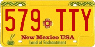 NM license plate 579TTY