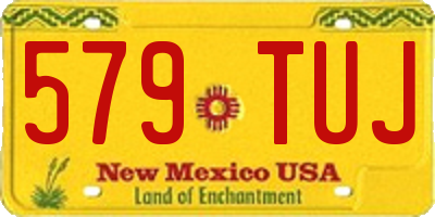 NM license plate 579TUJ