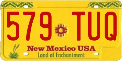 NM license plate 579TUQ