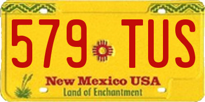 NM license plate 579TUS
