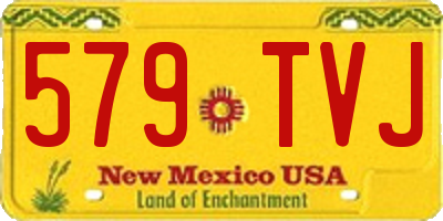 NM license plate 579TVJ