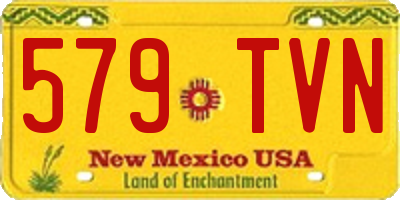 NM license plate 579TVN