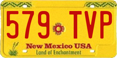 NM license plate 579TVP