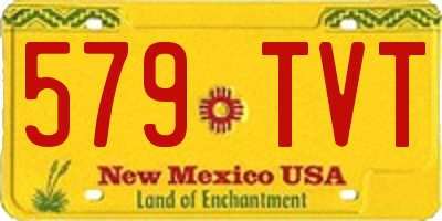 NM license plate 579TVT