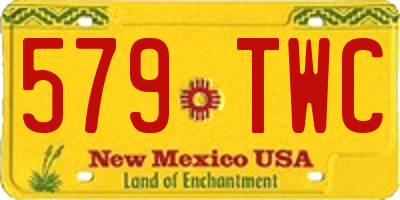NM license plate 579TWC