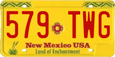NM license plate 579TWG