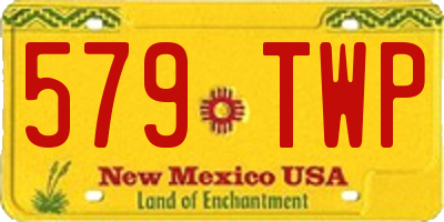 NM license plate 579TWP