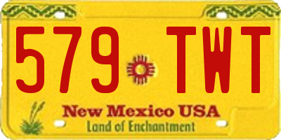 NM license plate 579TWT