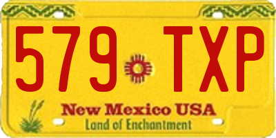 NM license plate 579TXP