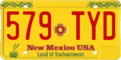 NM license plate 579TYD