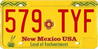 NM license plate 579TYF