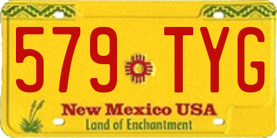 NM license plate 579TYG
