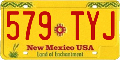 NM license plate 579TYJ