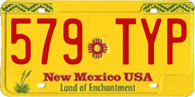 NM license plate 579TYP