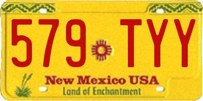 NM license plate 579TYY