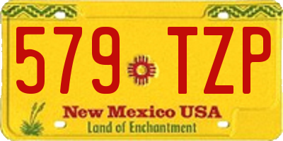 NM license plate 579TZP