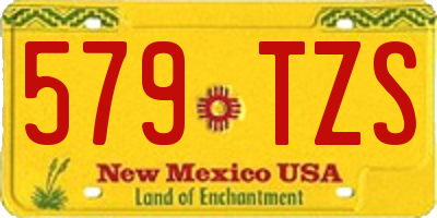 NM license plate 579TZS