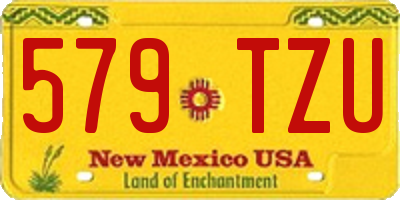 NM license plate 579TZU