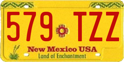 NM license plate 579TZZ