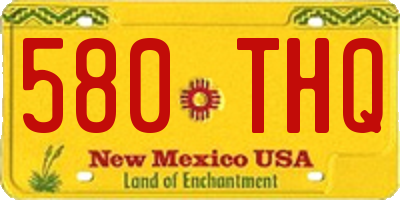 NM license plate 580THQ