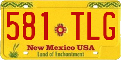 NM license plate 581TLG