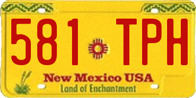 NM license plate 581TPH