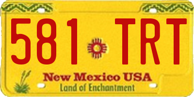 NM license plate 581TRT