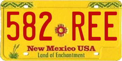 NM license plate 582REE