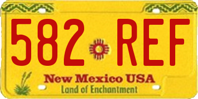 NM license plate 582REF