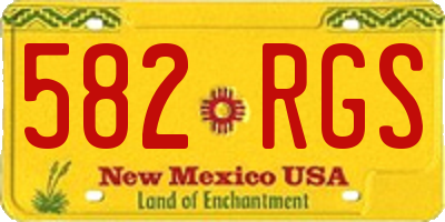 NM license plate 582RGS