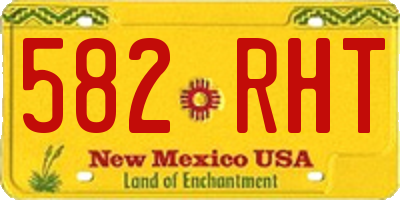 NM license plate 582RHT