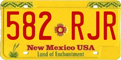 NM license plate 582RJR
