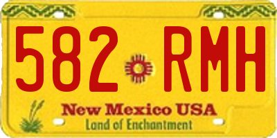 NM license plate 582RMH