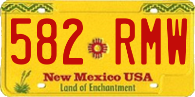 NM license plate 582RMW