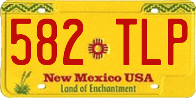 NM license plate 582TLP