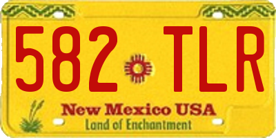 NM license plate 582TLR