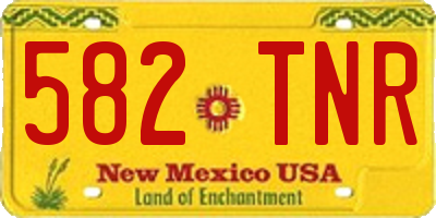 NM license plate 582TNR