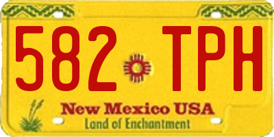 NM license plate 582TPH