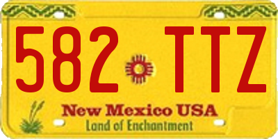 NM license plate 582TTZ