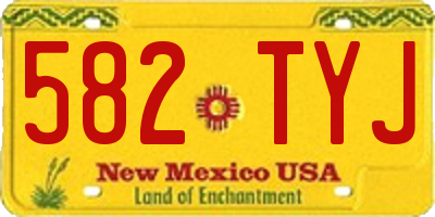 NM license plate 582TYJ