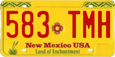 NM license plate 583TMH