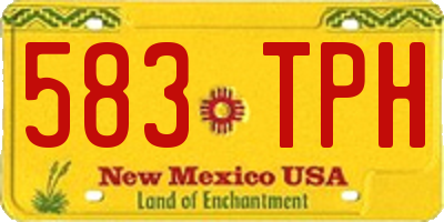 NM license plate 583TPH