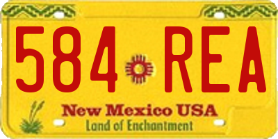 NM license plate 584REA