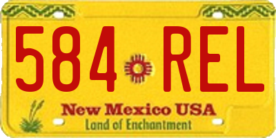 NM license plate 584REL