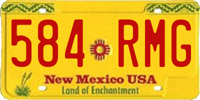 NM license plate 584RMG