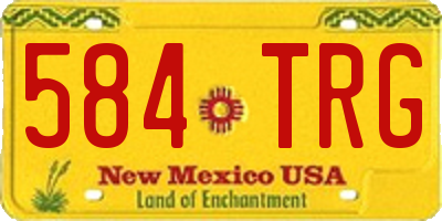 NM license plate 584TRG