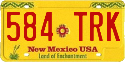 NM license plate 584TRK